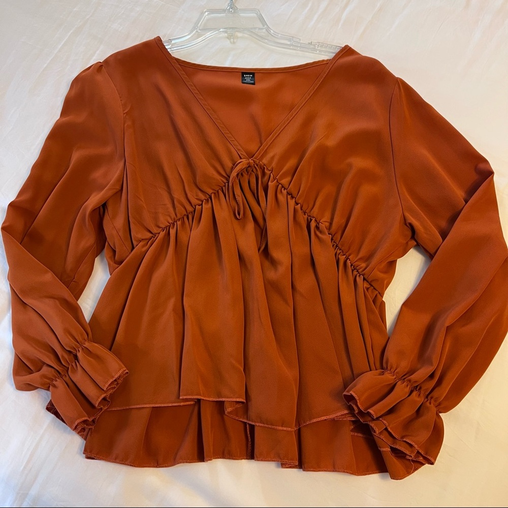 burnt orange top